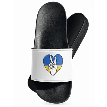 Pánské pantofle Bastard Ukrajina - Mír pantofle White