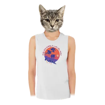 Bastard Fušál dámské tílko volné White