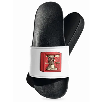 Pánské pantofle Bastard Medvídek mýval pantofle White