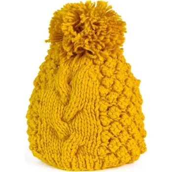Čepice Pletený zimní kulich hořčicový