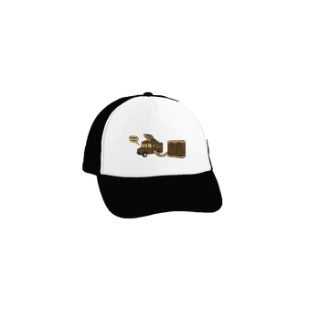 Kšiltovka Bastard Točená čokoládová kšiltovka truckerka Black cap