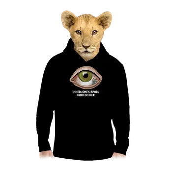 Chlapecká mikina Bastard Padli do oka dětská mikina klokanka Black