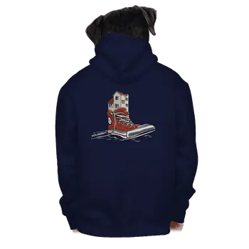 Pánská mikina Bastard Housebot pánská mikina na zip Navy