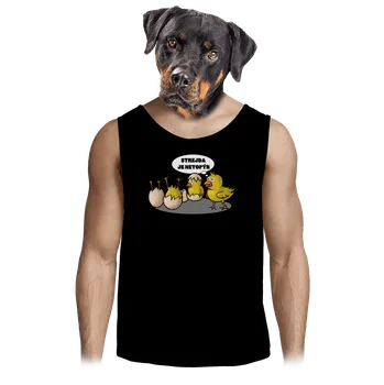 Pánské tílko Bastard Strejda netopýr pánské tílko Black