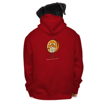 Pánská mikina Bastard Druhá polovička pánská mikina na zip Red