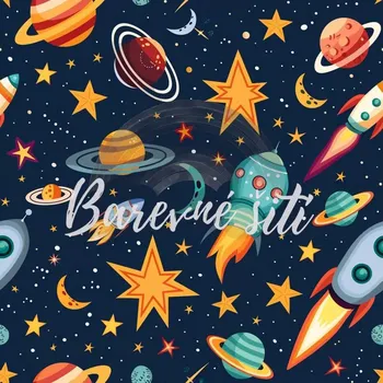 Úplet, Vesmírné raketky, planetky (E) z 1,65m (Top kvalitní úplet Bella digitisk)