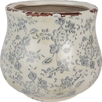 Květináč Clayre & Eef - Keramický květináč CHIC DE BLEU 6CE2240S