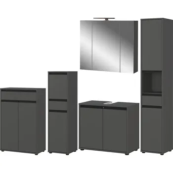 Koupelnový nábytek Antracitová koupelnová sestava Lemont – Germania ID_1702864