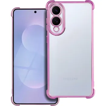 Pouzdro na mobilní telefon OEM Pouzdro ANTISHOCK ELECTRO SAMSUNG Galaxy S25 Edge růžové