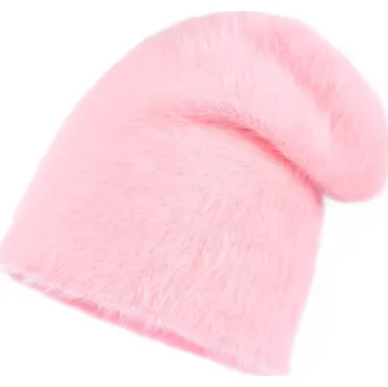 Pokrývka hlavy Růžová huňatá houmleska