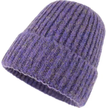 Čepice Teplá čepice na zimu fialová