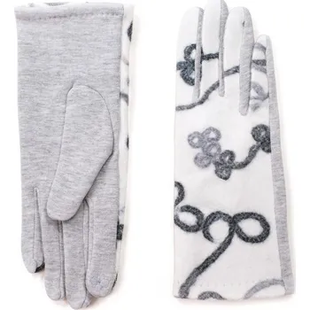 Šála Bílošedé rukavice se vzorem