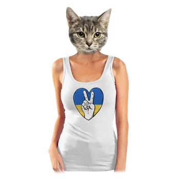 Bastard Ukrajina - Mír dámské tílko klasické White