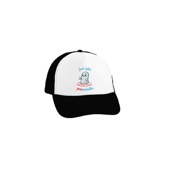 Kšiltovka Bastard Jsem paranormální kšiltovka truckerka Black cap