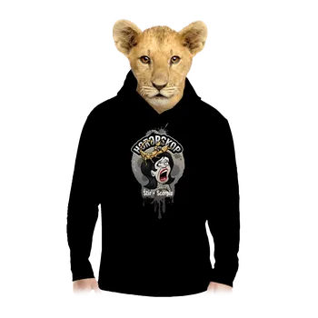 Chlapecká mikina Bastard Hororskop - Štír dětská mikina klokanka Black