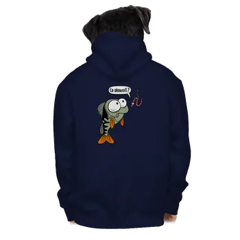 Pánská mikina Bastard Co okouníš? pánská mikina na zip Navy