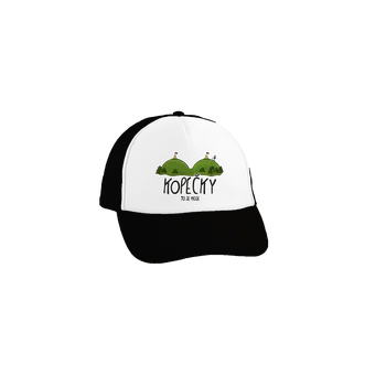Kšiltovka Bastard Kopečky kšiltovka truckerka Black cap