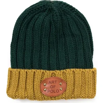 Čepice Hořčicovo-zelená módní čepice