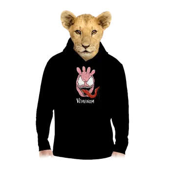 Chlapecká mikina Bastard Vemenom dětská mikina klokanka Black