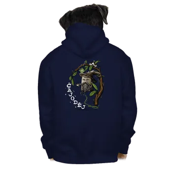 Pánská mikina Bastard Čajoděj pánská mikina na zip Navy