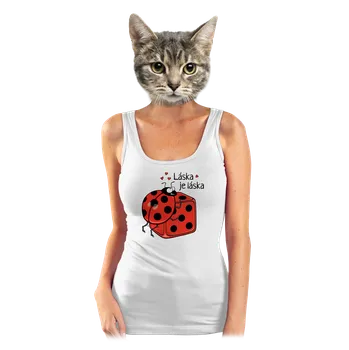 Bastard Láska je láska dámské tílko klasické White