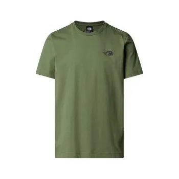 Pánské oblečení The North Face MOUNTAIN SKETCH SS TEE Men BO9 BARK MIST zelená XL