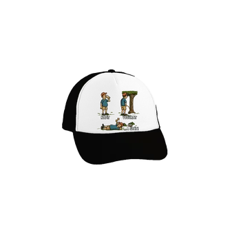 Kšiltovka Bastard Napít, vyčůrat a spát kšiltovka truckerka Black cap