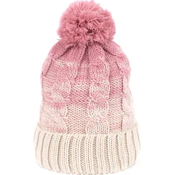 Čepice Zimní stínovaná čepice růžová