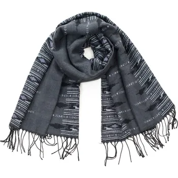 Šála Šál aztécká zima šedá