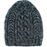 Šedá vyplétaná čepice