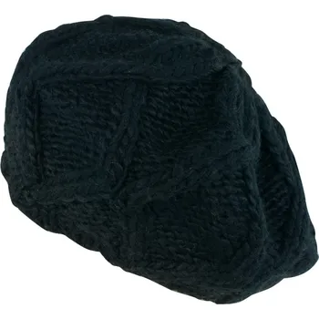 Čepice Pletený černý baret