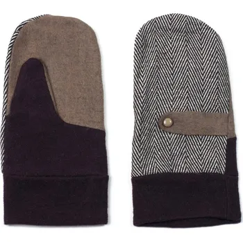 Čepice Elegantní palcové rukavice hnědé