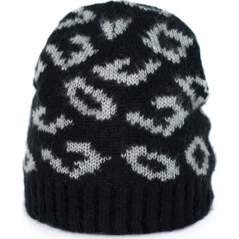 Čepice Černá čepice s kroužky