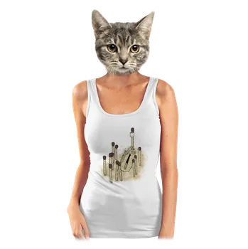 Bastard Pohřeb sirky dámské tílko klasické White