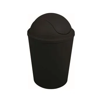 Odpadkový koš MSV výklopný koš AKO, černý, plast, 5,5 L