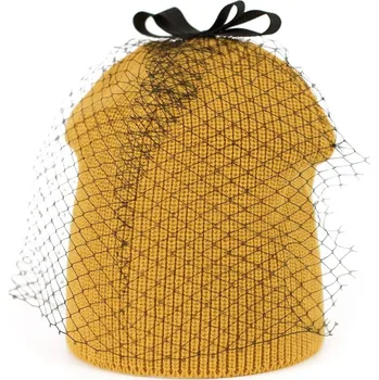 Pokrývka hlavy Elegantní dámská čepice Misterious žlutá