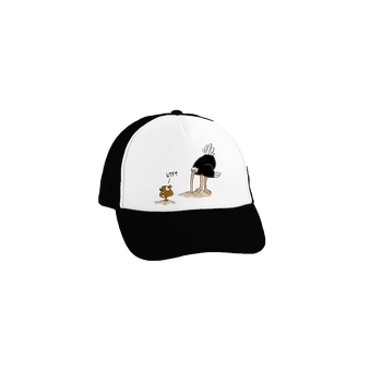 Kšiltovka Bastard Pštrosí překvápko kšiltovka truckerka Black cap