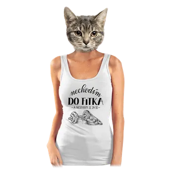 Bastard B12: Nechodim do fitka dámské tílko klasické White