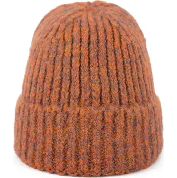 Čepice Teplá čepice na zimu oranžová