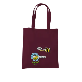 Nákupní taška Bastard Chci už jen tebe taška Burgundy