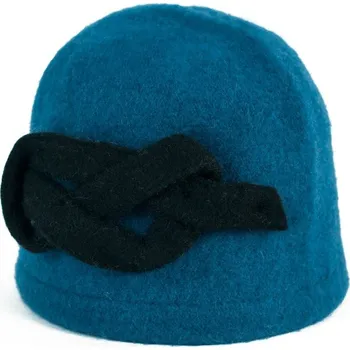 Čepice Klobouk Uroboros vlněný modrý