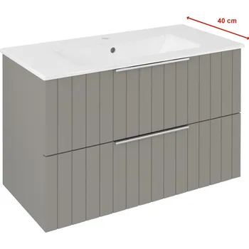 Koupelnový nábytek Sapho CIRASA STRIP umyvadlová skříňka 78x54x39cm, agila CR792-4343S