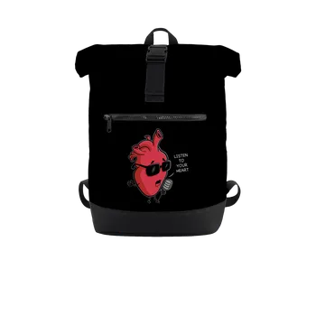 Sportovní batoh Bastard Listen to your heart batoh Black
