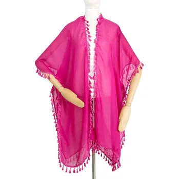 Šála Pončo - růžová