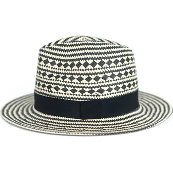 Klobouk Dámský letní elegantní klobouk - černobílý