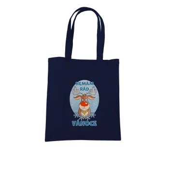 Nákupní taška Bastard Nemám rád Vánoce taška French Navy