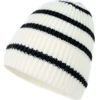 Čepice Bílá Čepice s Černými Pruhy