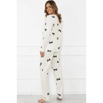 Dámské pyžamo Dámské pyžamo Italian Fashion Figaro - bavlna Ecru S