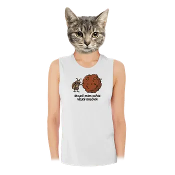 Bastard Mám kulový dámské tílko volné White