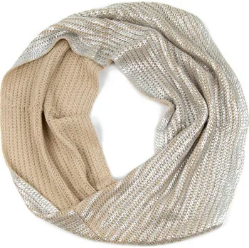 Šála Blyštivý tunelový šál - stříbrný
